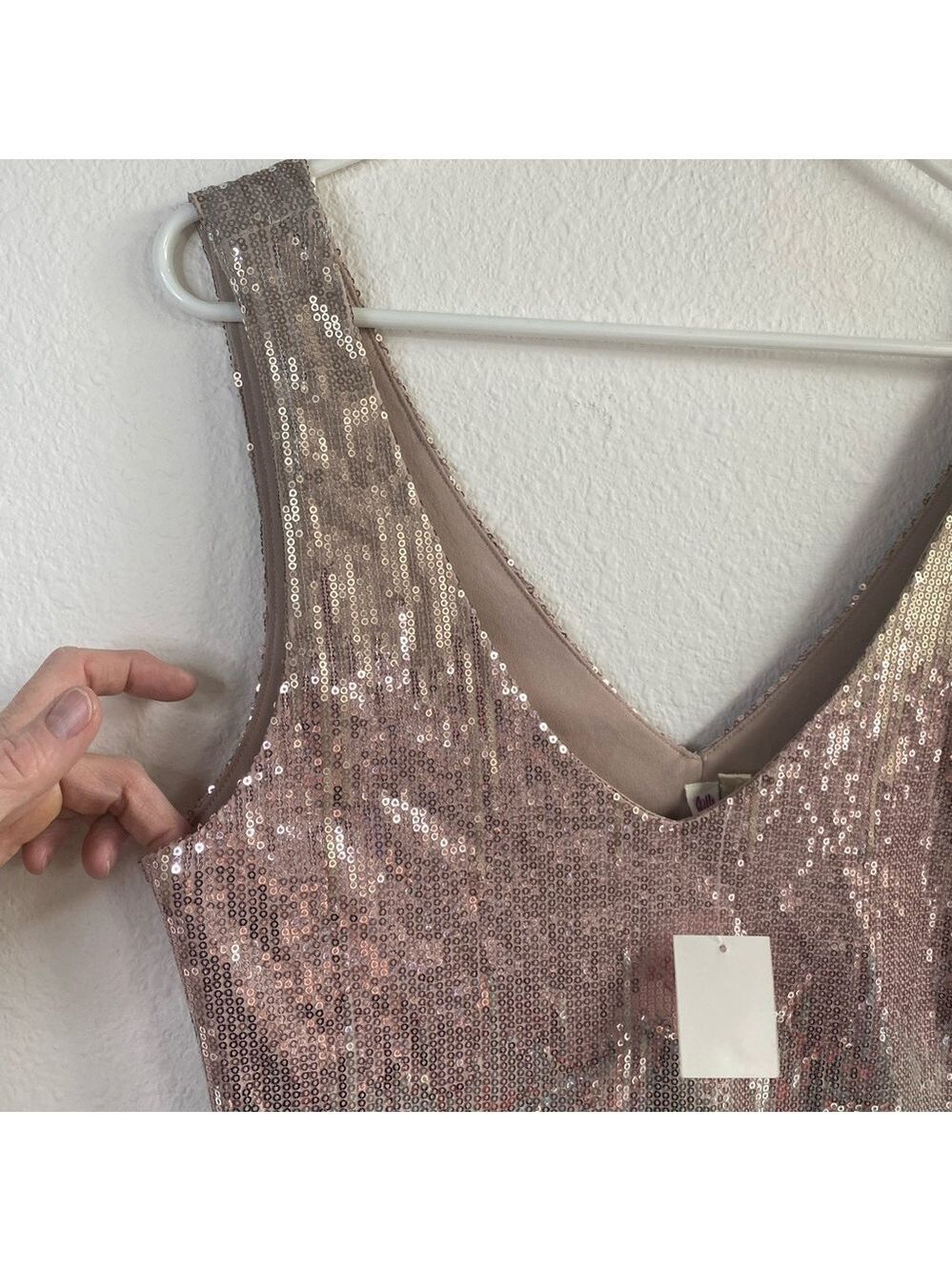 *NWT* AS U WISH Sequin Stretchy Party Mini Dress - Picture 5 of 9